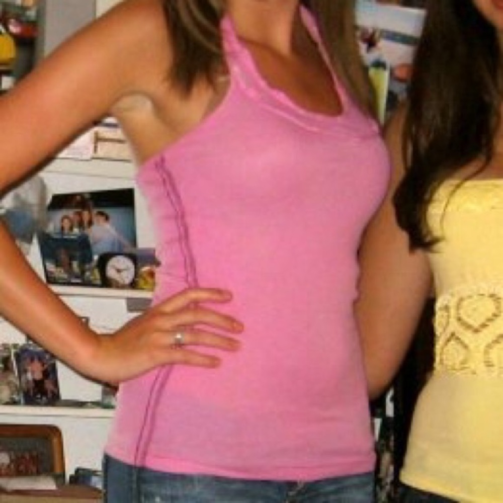 Small pink free people tank